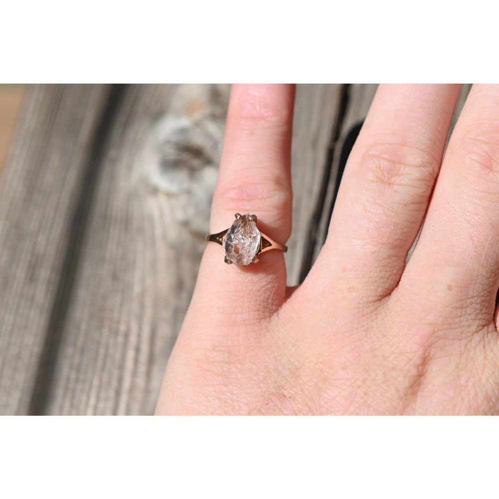 alternative raw diamond engagement ring raw crystal size 4 5 6 7 8 8 9 1…